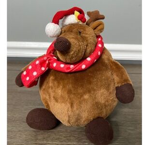 Gund Rolly Polly Reindeer Plush Christmas Holiday Scarf